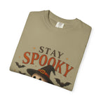 Stay Spooky T‑Shirt — Cute Ghost, Black Cat & Pumpkin Halloween Tee