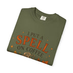 I Put a Spell on Coffee T-Shirt, Witchy Coffee Shirt, Autumn Coffee Tee, Halloween Coffee Lover Shirt