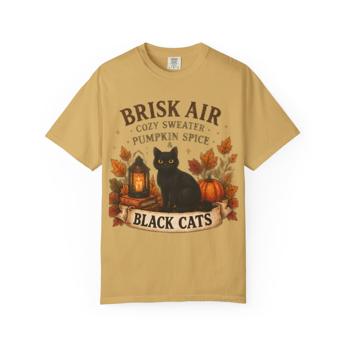 Brisk Air Pumpkin Spice Black Cats T-Shirt