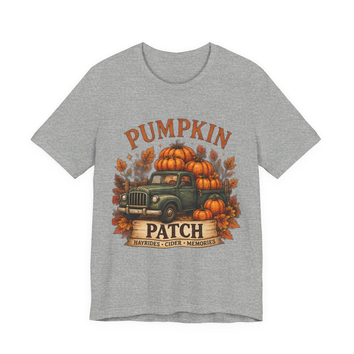 Pumpkin Patch Truck T-Shirt, Fall Autumn Tee, Hayrides Cider & Pumpkin Patch Shirt