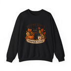 Autumn Leaves & Pumpkin Please Sweatshirt — Cozy Fall Cat Crewneck