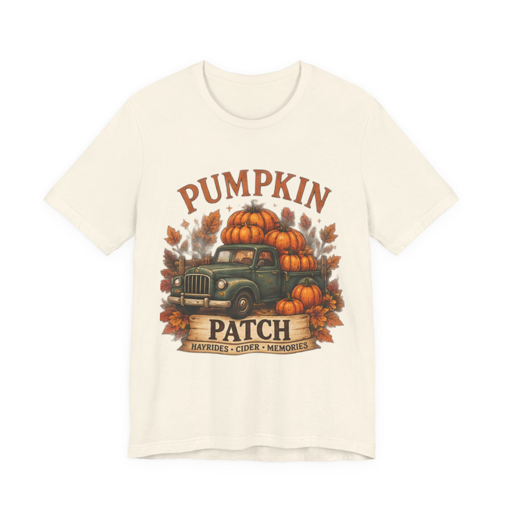 Pumpkin Patch Truck T-Shirt, Fall Autumn Tee, Hayrides Cider & Pumpkin Patch Shirt