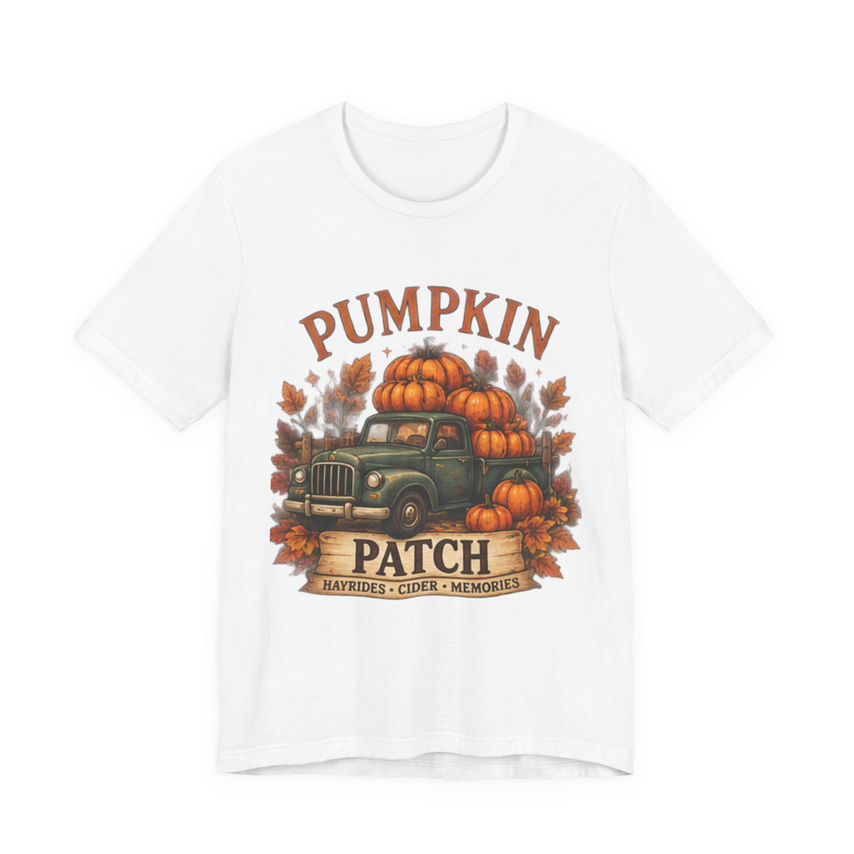 Pumpkin Patch Truck T-Shirt, Fall Autumn Tee, Hayrides Cider & Pumpkin Patch Shirt