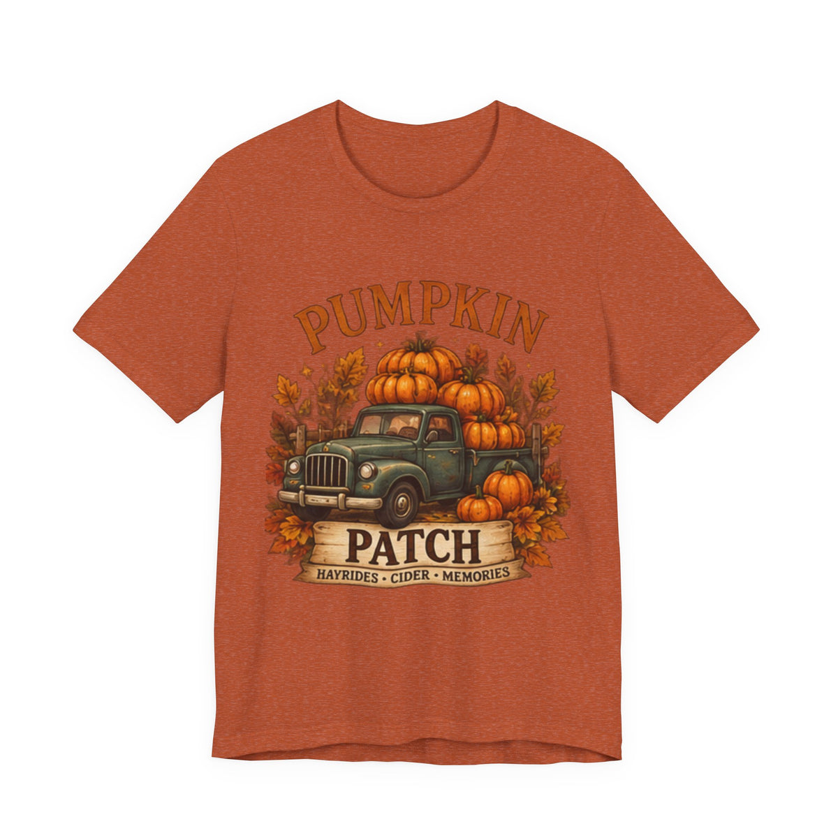 Pumpkin Patch Truck T-Shirt, Fall Autumn Tee, Hayrides Cider & Pumpkin Patch Shirt