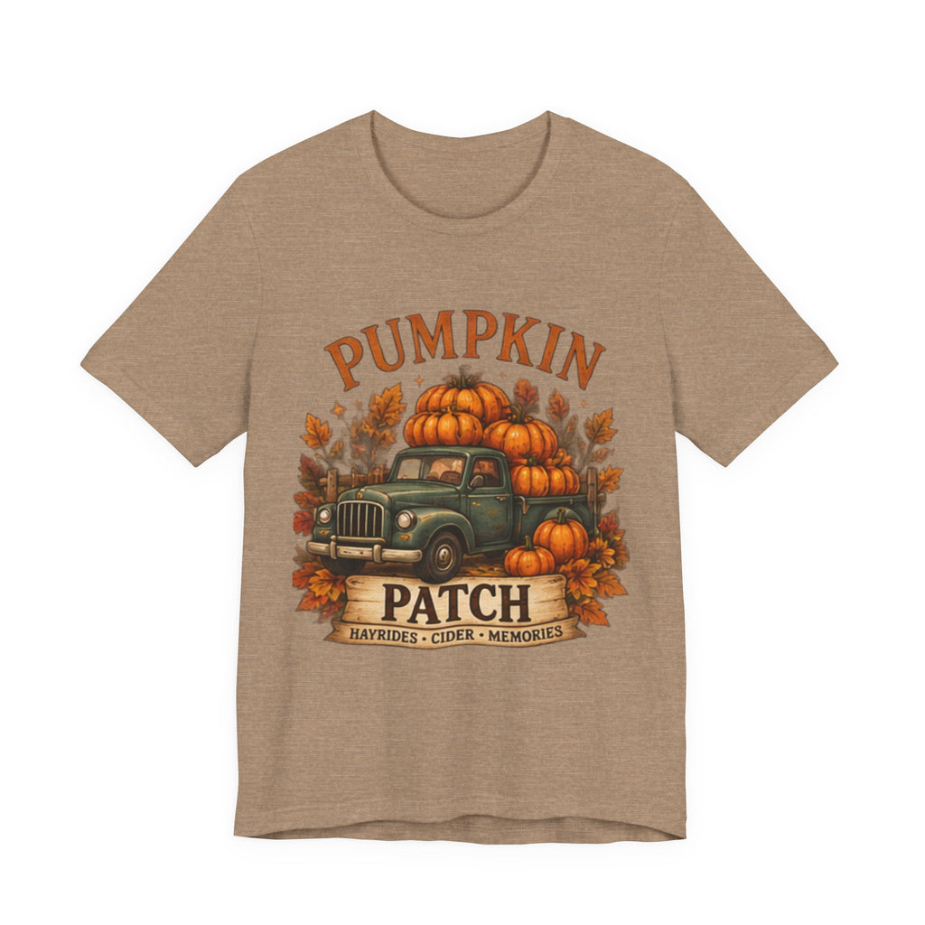 Pumpkin Patch Truck T-Shirt, Fall Autumn Tee, Hayrides Cider & Pumpkin Patch Shirt