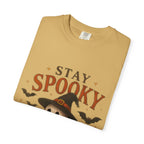 Stay Spooky T‑Shirt — Cute Ghost, Black Cat & Pumpkin Halloween Tee