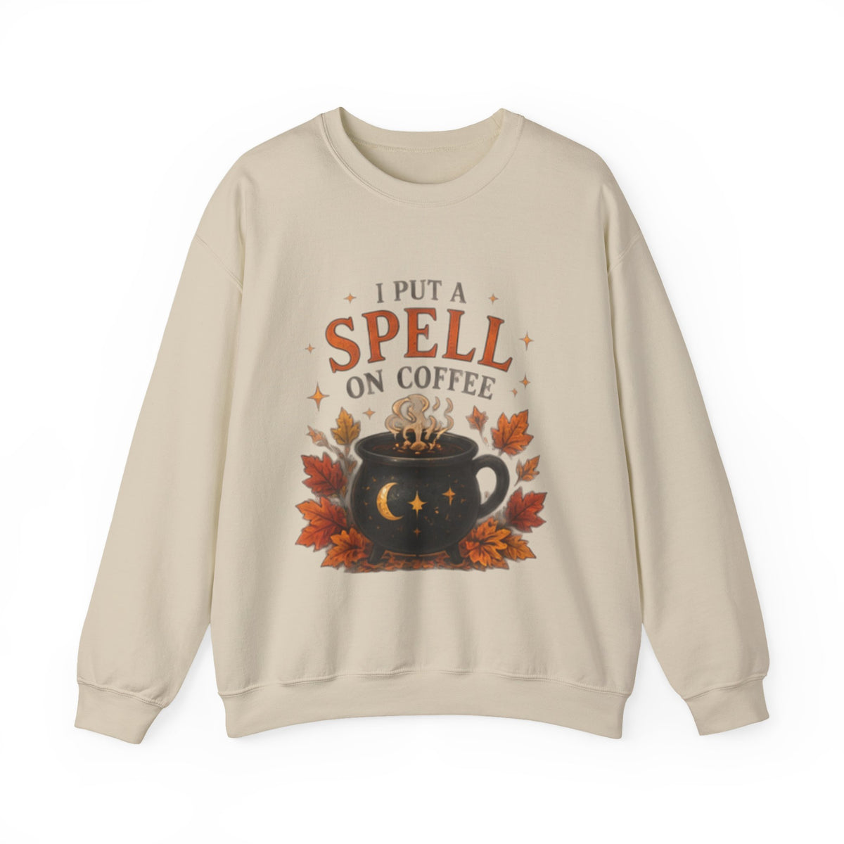 I Put a Spell on Coffee Sweatshirt — Witchy Fall Crewneck for Coffee Lovers