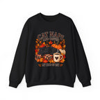 Cat Naps & Coffee Sweatshirt, Black Cat Coffee Fall Shirt, Cozy Autumn Cat Tee, Cat Lover Coffee Shirt