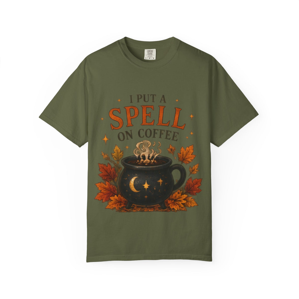 I Put a Spell on Coffee T-Shirt, Witchy Coffee Shirt, Autumn Coffee Tee, Halloween Coffee Lover Shirt