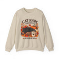 Cat Naps & Coffee Sweatshirt, Black Cat Coffee Fall Shirt, Cozy Autumn Cat Tee, Cat Lover Coffee Shirt