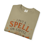 I Put a Spell on Coffee T-Shirt, Witchy Coffee Shirt, Autumn Coffee Tee, Halloween Coffee Lover Shirt