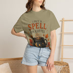 I Put a Spell on Coffee T-Shirt, Witchy Coffee Shirt, Autumn Coffee Tee, Halloween Coffee Lover Shirt