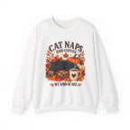 Cat Naps & Coffee Sweatshirt, Black Cat Coffee Fall Shirt, Cozy Autumn Cat Tee, Cat Lover Coffee Shirt