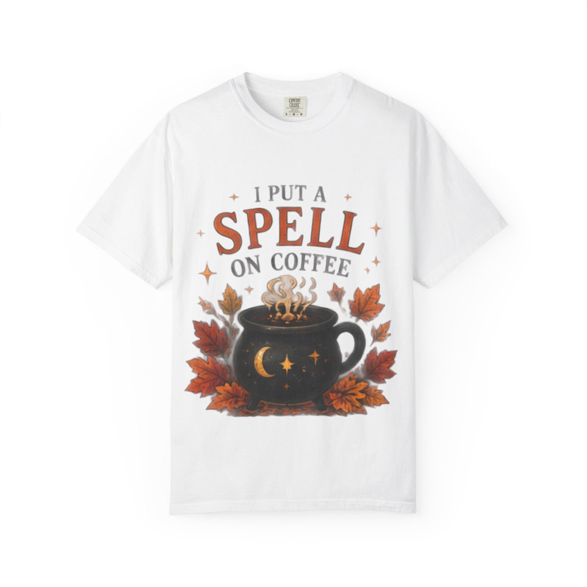 I Put a Spell on Coffee T-Shirt, Witchy Coffee Shirt, Autumn Coffee Tee, Halloween Coffee Lover Shirt
