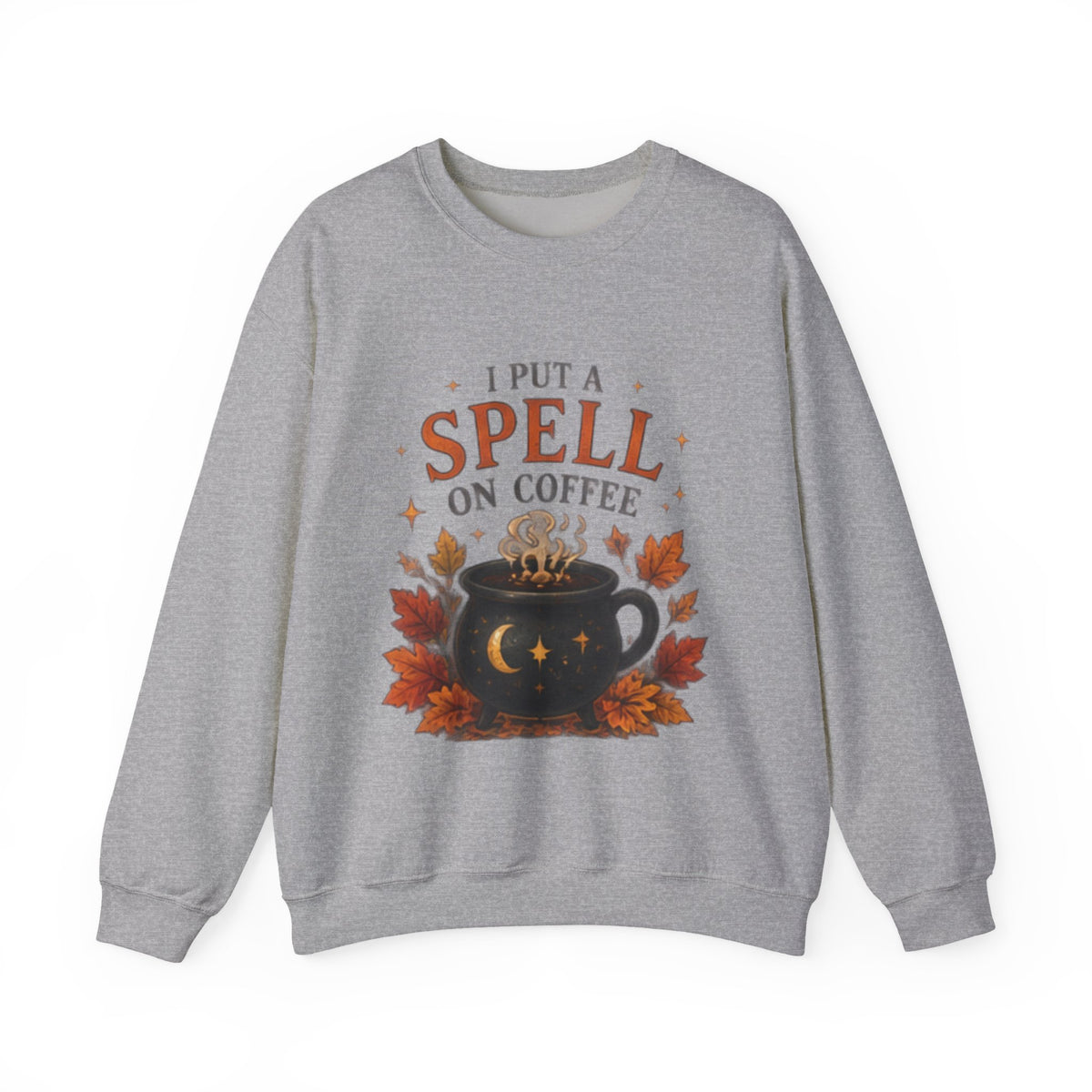 I Put a Spell on Coffee Sweatshirt — Witchy Fall Crewneck for Coffee Lovers