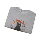 Spooky Season Sweatshirt, Black Cat Pumpkin Halloween Crewneck, Cute Halloween Sweatshirt, Fall Cat Sweater