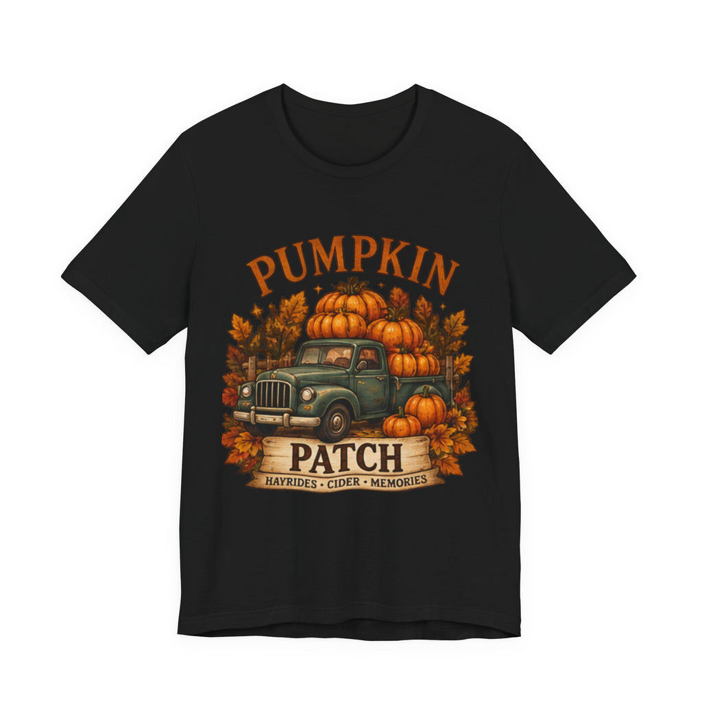 Pumpkin Patch Truck T-Shirt, Fall Autumn Tee, Hayrides Cider & Pumpkin Patch Shirt