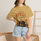 I Put a Spell on Coffee T-Shirt, Witchy Coffee Shirt, Autumn Coffee Tee, Halloween Coffee Lover Shirt