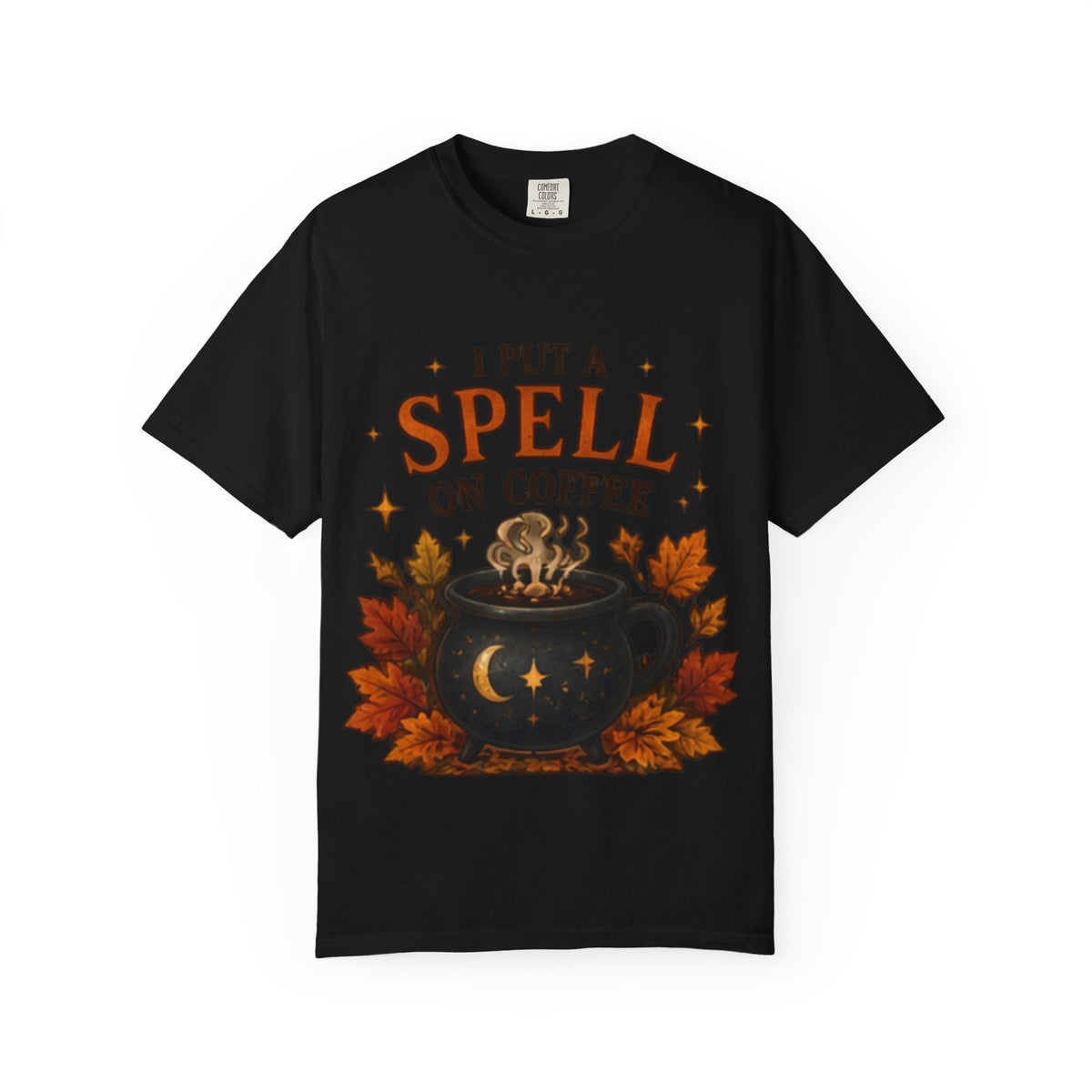 I Put a Spell on Coffee T-Shirt, Witchy Coffee Shirt, Autumn Coffee Tee, Halloween Coffee Lover Shirt