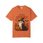 Stay Spooky T‑Shirt — Cute Ghost, Black Cat & Pumpkin Halloween Tee
