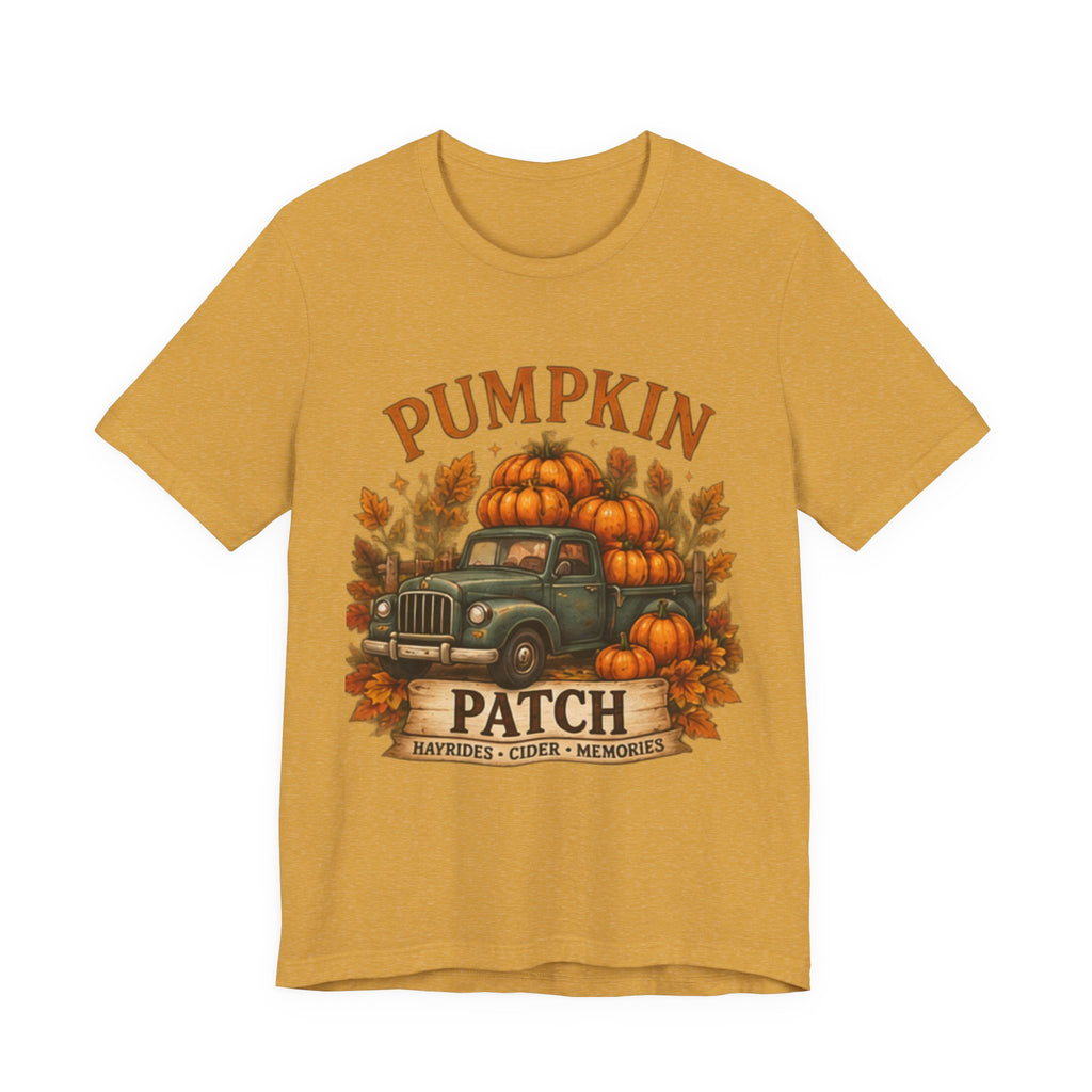 Pumpkin Patch Truck T-Shirt, Fall Autumn Tee, Hayrides Cider & Pumpkin Patch Shirt