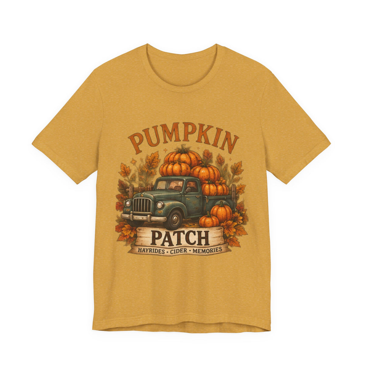 Pumpkin Patch Truck T-Shirt, Fall Autumn Tee, Hayrides Cider & Pumpkin Patch Shirt
