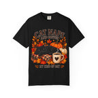 Cat Naps & Coffee T-Shirt, Black Cat Coffee Fall Shirt, Cozy Autumn Cat Tee, Cat Lover Coffee Shirt